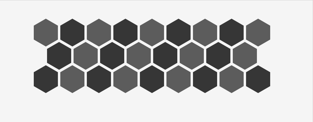 CSS hexagon grid