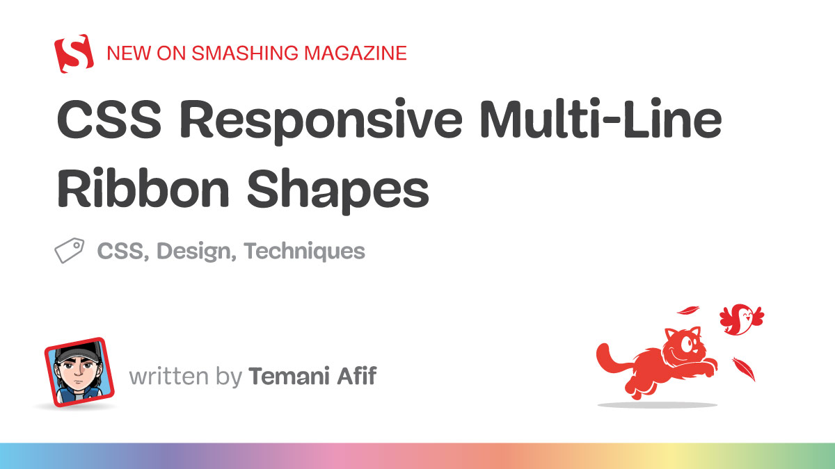 CSS Responsive Multi-Line Ribbon Shapes