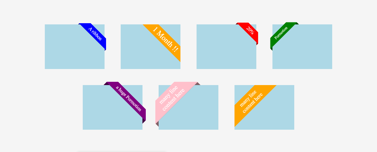 Folded responsive ribbon