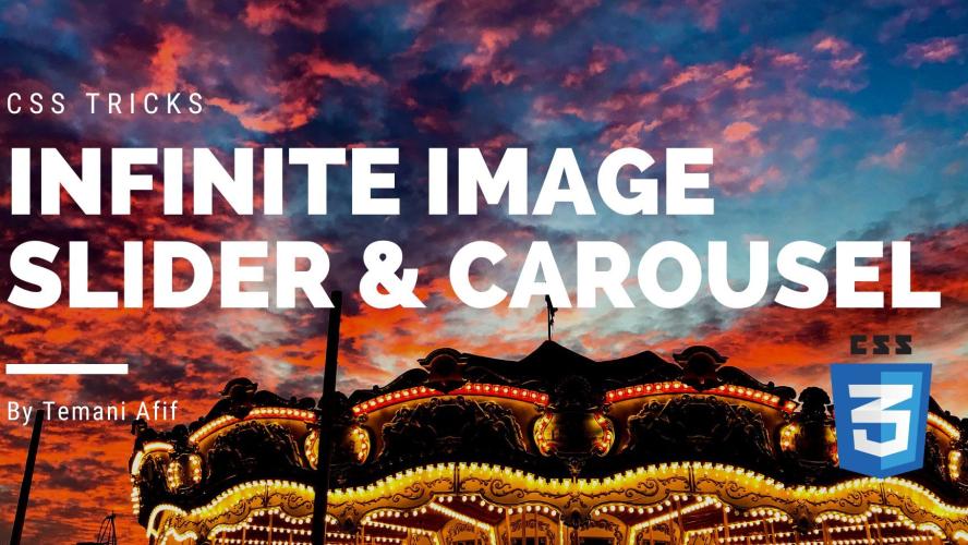 How to create an infinite image slider using CSS