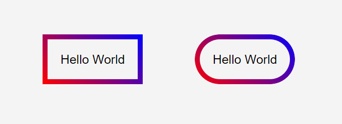 Border with gradient and radius