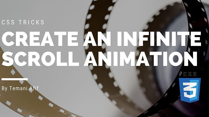 How to create a CSS-only infinite scroll animation